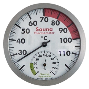 Sauna Thermo-/Hygrometer Ø 120 mm
